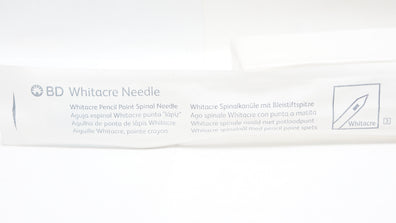 BD 405140 Whitacre Pencil Point Spinal Ndle 25Ga x 5.00inch